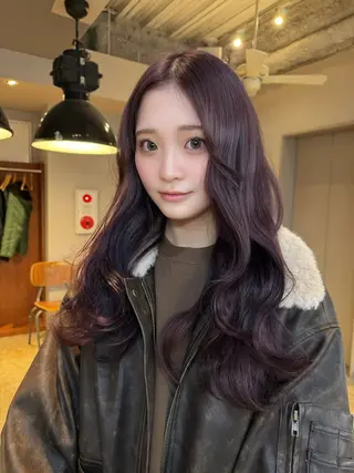 ロング カラー カラー特化/ブリーチ 梅田中崎町/あかりのヘアスタイル