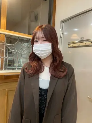 セミロング 顔周りカット 🎀サヤカ🎀のヘアスタイル