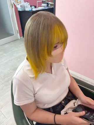 ミディアム カラー force  hair所属・🫧富田 苑実🫧のヘアスタイル