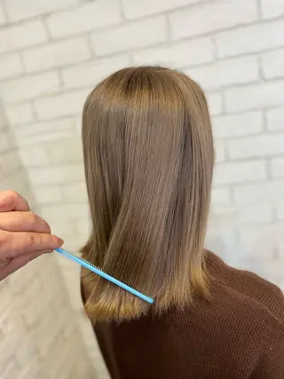 ミディアム カラー ヨシダ フミノリのヘアスタイル