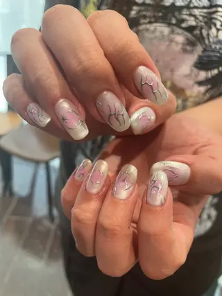 ネイル るか/透明感 カラー/アレンジのヘアスタイル