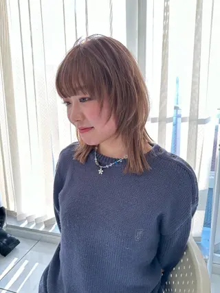 ミディアム ダブルカラー 🌙ｃｈｉｎａｒｉのヘアスタイル