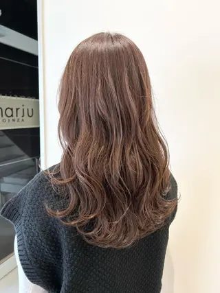 ロング カラー ヘアアレンジ 韓国レイヤー🖤🤍 /うえのゆずのヘアスタイル