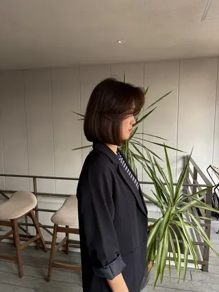 ショート カラー ⭐️海外レイヤー＆ ハイライト⭐️のヘアスタイル