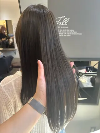 ロング ブリーチなしWカラー ヘアセット菜希のヘアスタイル