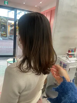 ミディアム Misaki /ボブ/縮毛矯正のヘアスタイル