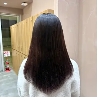 ロング カラー ヘアアレンジ 🐰あみ【艶カラー/ 縮毛矯正】🫧のヘアスタイル