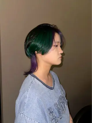 セミロング カラー OPShair所属・sion ✰デザインカラーのヘアスタイル