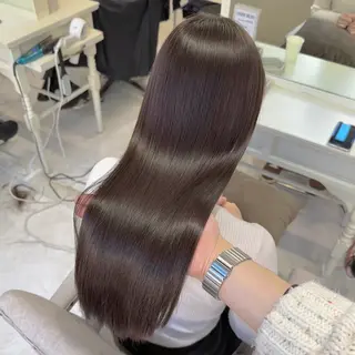 セミロング 梅田髪質改善 韓国カット/星野綾哉のヘアスタイル