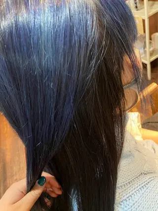 ロング カラー 谷 未来美のヘアスタイル