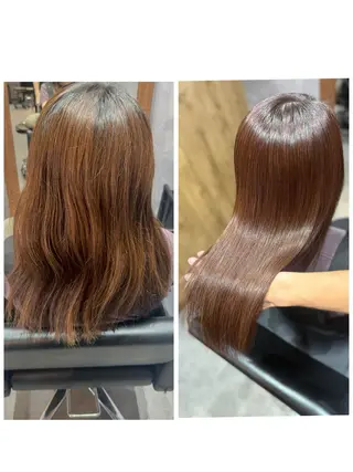 セミロング カラー Nidomi所属・Nidomi縮毛矯正 /髪質改善　嶋村涼亮のヘアスタイル