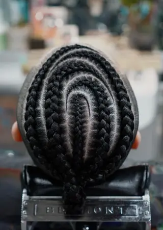 ロング メンズ ZUG2WANG所属・💈桜士郎💈 アフロ/コーンローのヘアスタイル