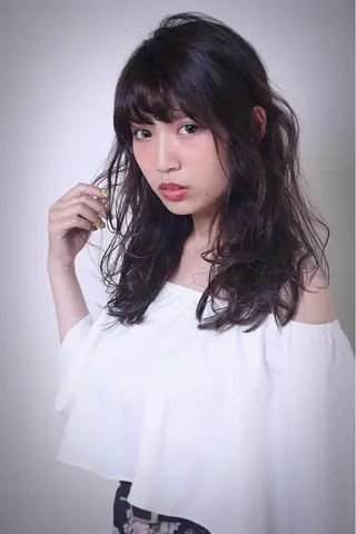 セミロング こう ちゃんのヘアスタイル