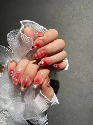 ネイル I-nailロング /ワンホン/キラキラのネイルデザイン