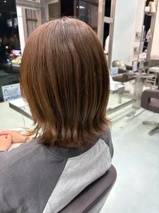 ミディアム WILL西宮店所属・WILL西宮野崎琴水 /透明感カラーのヘアスタイル