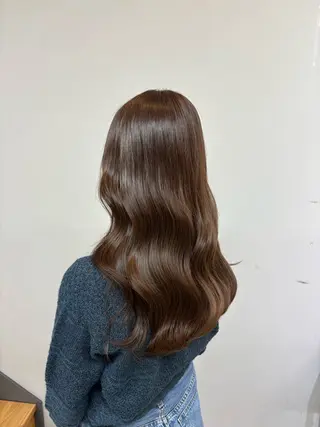 ロング カラー 坂 美来乃のヘアスタイル