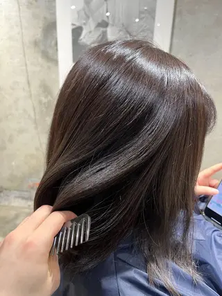 ミディアム カラー La fith hair share野田阪神所属・タイガ/スタイリスト /野田/福島/透明感のヘアスタイル