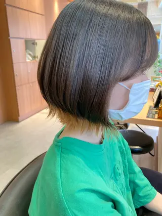 ショート カラー ヘアアレンジ サロン・ド・ユーウ千石店所属・JINNO 〈文京区〉のヘアスタイル