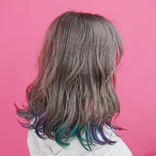 カラー ミディアム 艶髪サラサラカラー 🌈前原健吾のヘアスタイル