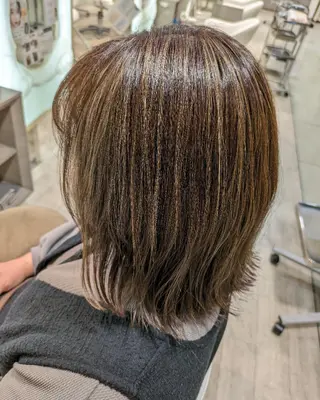 ミディアム カラー 小川 健治✨のヘアスタイル