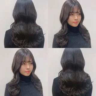 セミロング カラー ヘアアレンジ As hair所属・柔らか垢抜けｶﾗｰと ｶｯﾄ🫧ASUKAのヘアスタイル