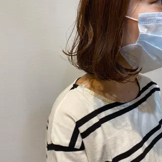 ミディアム ✨髪質改善／艶カラー harunaのヘアスタイル