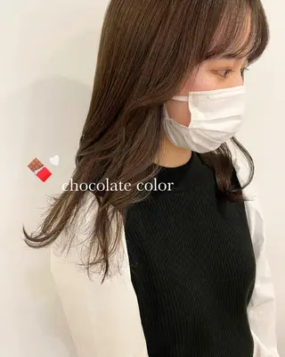 ロング カラー 佐藤 永夏のヘアスタイル