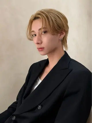 ショート カラー メンズ SALOWIN吉祥寺所属・クボリョウ 吉祥寺/韓国ヘアのヘアスタイル