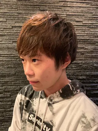 ミディアム メンズ HIRO GINZA barber shop福岡本店所属・ヤマダ リョウトのヘアスタイル