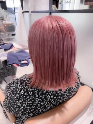 ミディアム カラー 💐透明感カラー💐 おかじま まりか💐のヘアスタイル