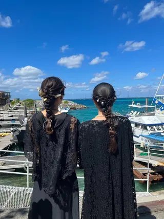 ロング ヘアアレンジ 野澤 優乃のヘアスタイル