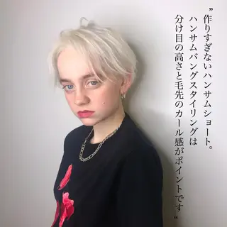 ショート カラー 苅北 泰輔のヘアスタイル