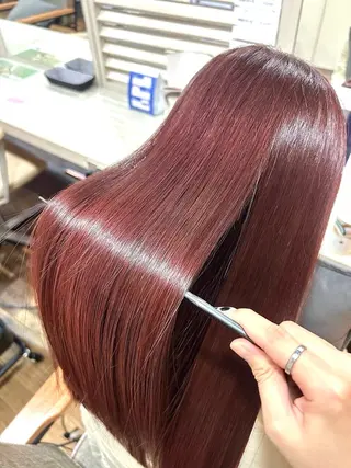 ロング カラー パーマ 髪質改善　jewel box~私のトリートメント~東梅田店所属・💎髪質改善専門 jewel boxのヘアスタイル