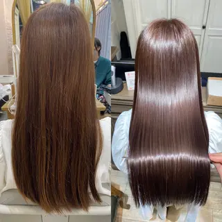 ロング shinka 髪質改善　縮毛矯正所属・美髪ストレート/美髪 レイヤー特化増原優斗のヘアスタイル