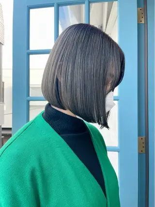 ショート カラー 顔周りカット× 髪質改善【リョウ】のヘアスタイル