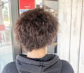 パーマ メンズ MOLLA 浅香山店所属・谷口ゆめ/縮毛矯正/ 大人女子/眉ワックスのヘアスタイル