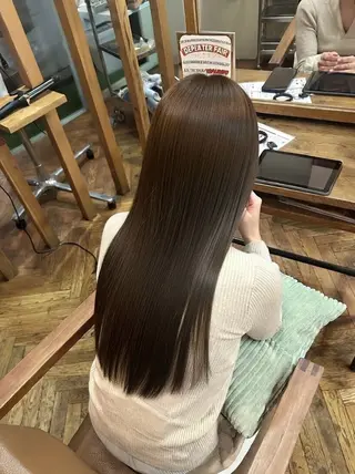 セミロング 髪質改善/レイヤー/ ボブ/井上　陽のヘアスタイル