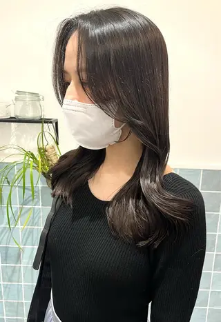セミロング 三輪 珠美のヘアスタイル