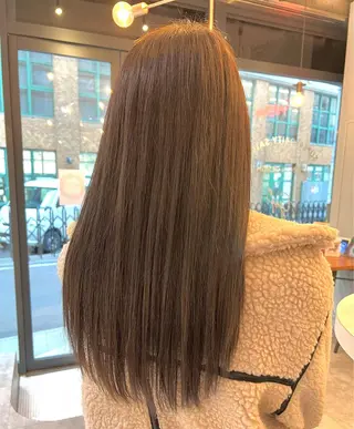 ロング 酸性ストレート/ブリ ーチなし/中村 匠のヘアスタイル