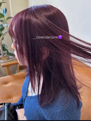 セミロング 💞暖色艶カラー/ ホウツキカナ🍒のヘアスタイル