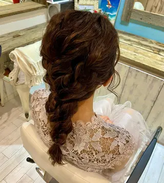 ロング 髪質改善/艶カラー 🎀ヘアアレンジ🎀のヘアスタイル