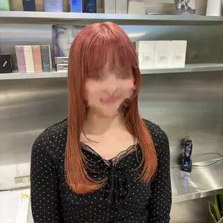 ロング カラー ななみ.⋆𝜗𝜚 暖色艶カラー/まつパのヘアスタイル