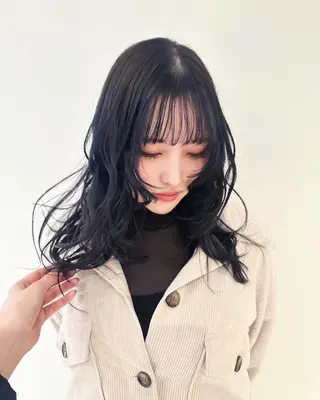 ロング カラー octo所属・梅澤 杏菜のヘアスタイル