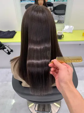 セミロング カラー 💘トレンドスタイル 💘透明感ヘアのヘアスタイル