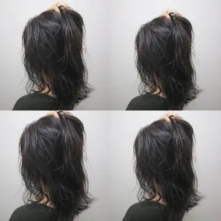 ミディアム カラー JILBLAN京都 ショート/ハイライトのヘアスタイル