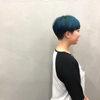 ショート カラー ボブ/ショート/ 白髪染め/メンズ葛西のヘアスタイル