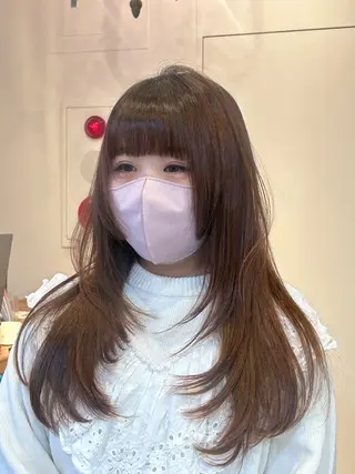 ロング カラー ナチュラル大人っぽい スタイル　MAORIのヘアスタイル