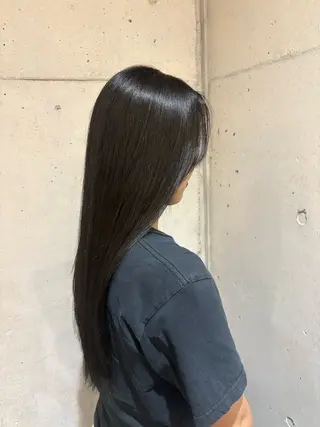 ロング カラー ブリーチ/ボブ/ 髪質改善/ 熊谷 優のヘアスタイル