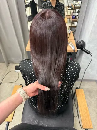 ロング カラー Lutia新宿　せき ゆうみのヘアスタイル