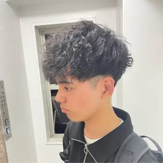 パーマ メンズ 💈フェザーパーマ 須賀俊介💈のヘアスタイル